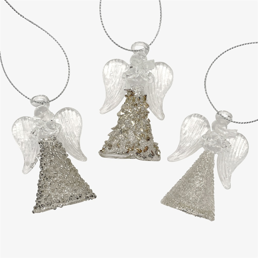 Bild på Glasänglar för julgranen (3-pack)