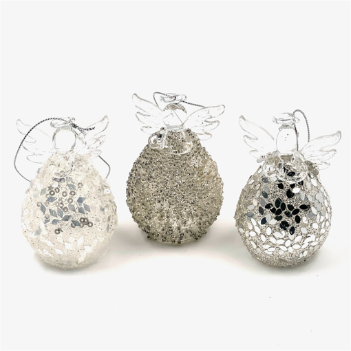 Bild på Hängande glasänglar (3-pack)